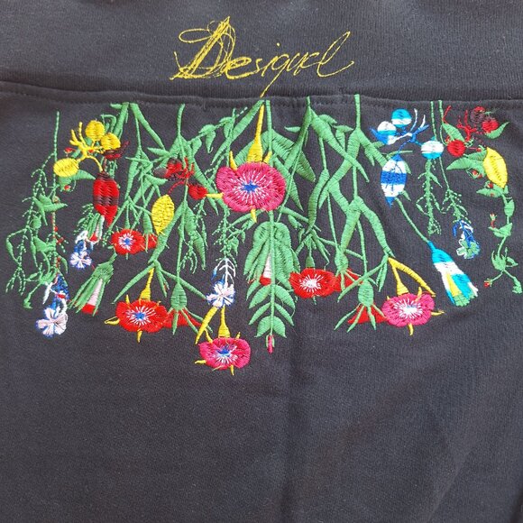Desigual Embroidered Spring Flower Garden Skirt Size S - Picture 4 of 7